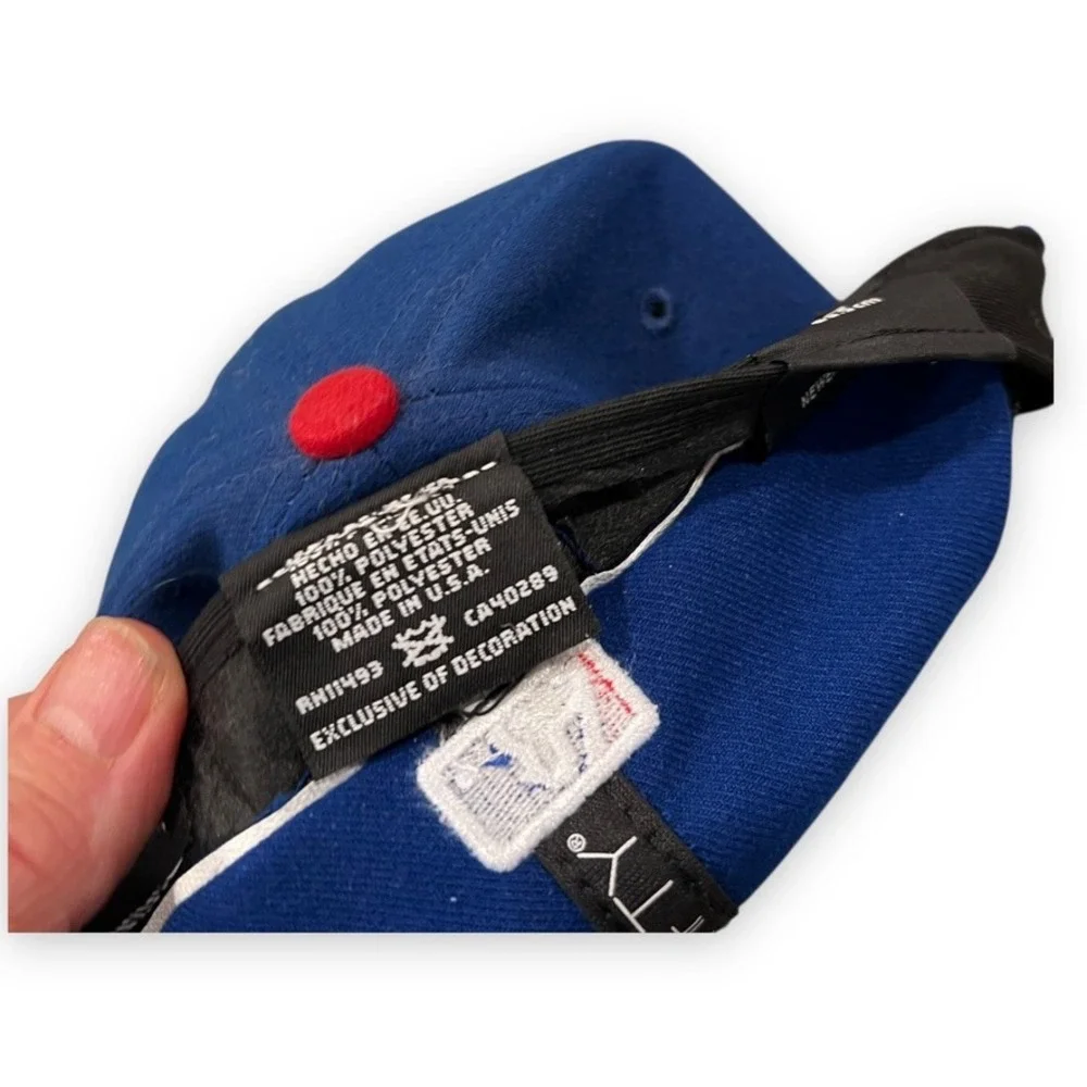 Chicago Cubs New Era 59FIFTY Mens Size 8 Fitted‎ Blue Red MLB On Field Cap USA